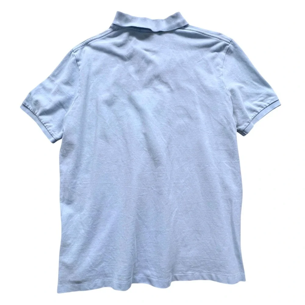 Polo Ralph Lauren Men's L Classic Fit Vintage Polo Shirt Light Blue Short Sleeve